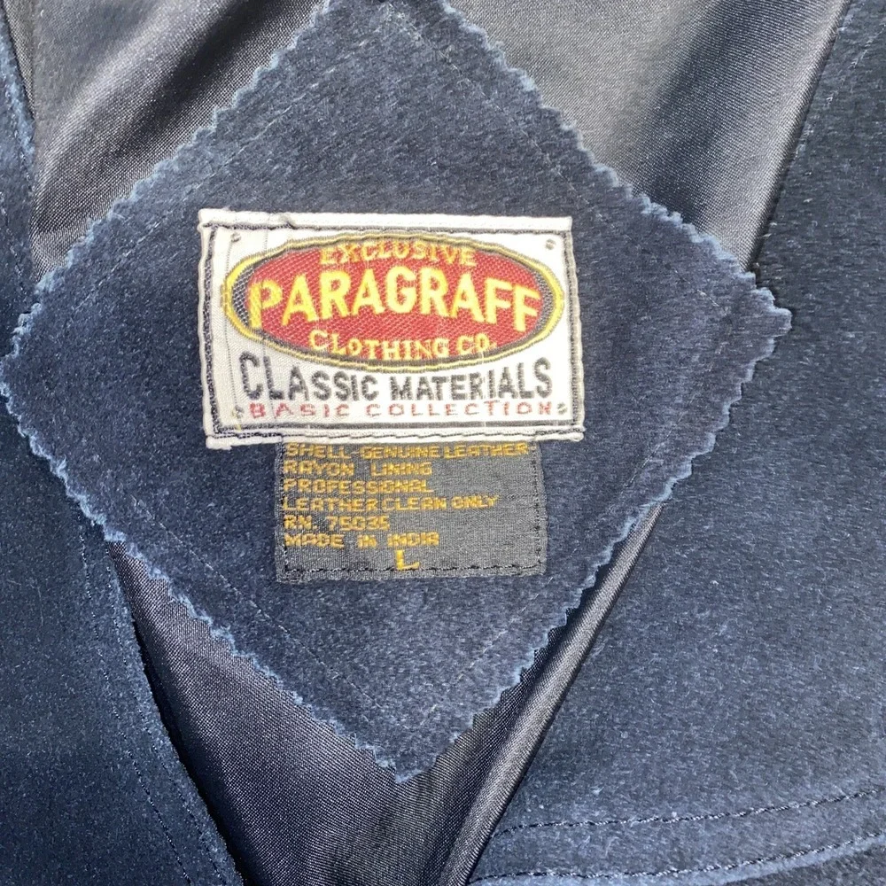 EXCLUSIVE‎ PARAGRAFF Black Mens Vest Size Large Suede Leather NEW WITH DEFECT